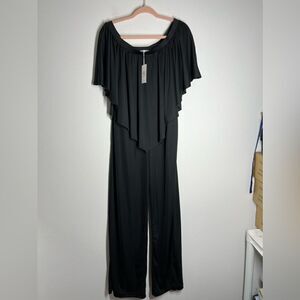 Chic Black Off-Shoulder Jumpsuit